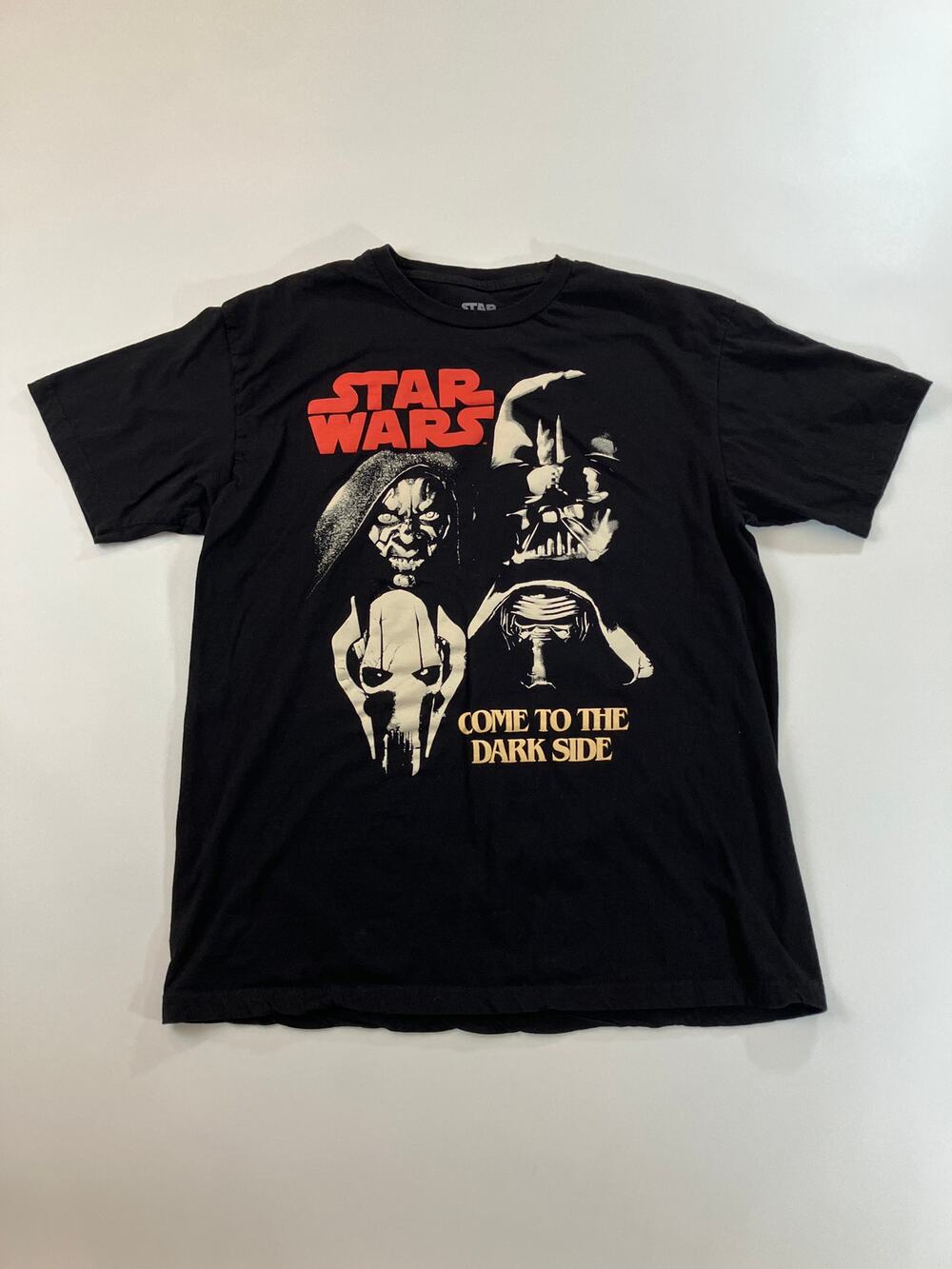 Star Wars Dark Side T Shirt Mens L Darth Vader Maul Kylo Ren Palpatine Black